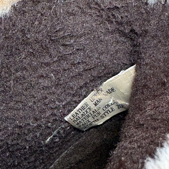 Sporto Womens Nubuck Faux Fur Collar Wedge Ankle Boots Size 9.5M Brown Cozy Boho - Picture 6 of 12